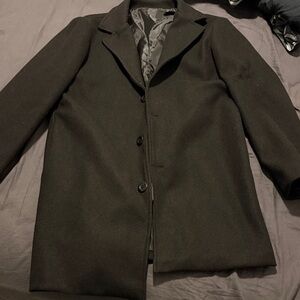 Men's Black Trench Coat